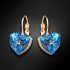 Earrings "Bermuda Triangle (Aquamarine Blue)" with Swarovski™ crystals